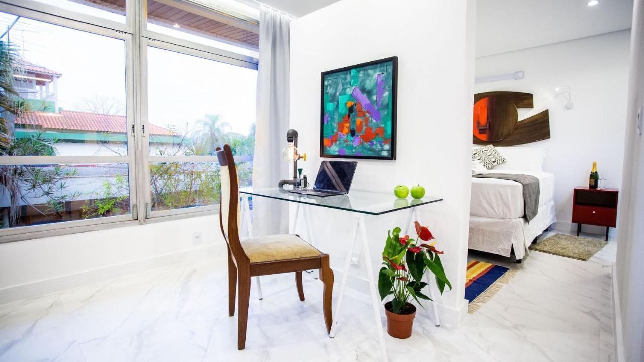 Loft Design, Amplo, Modern Com Ar Condicionado Em Alto De Pinheiros Apartment Сао Паоло Екстериор снимка